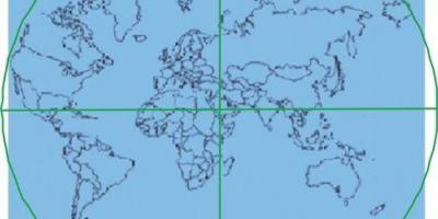 के नक्शे में काबा के केंद्र में है दुनिया 