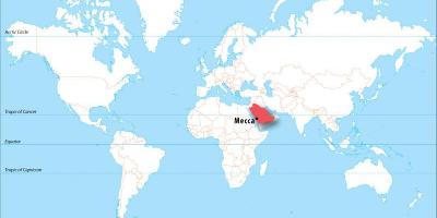 मक्का में दुनिया का नक्शा