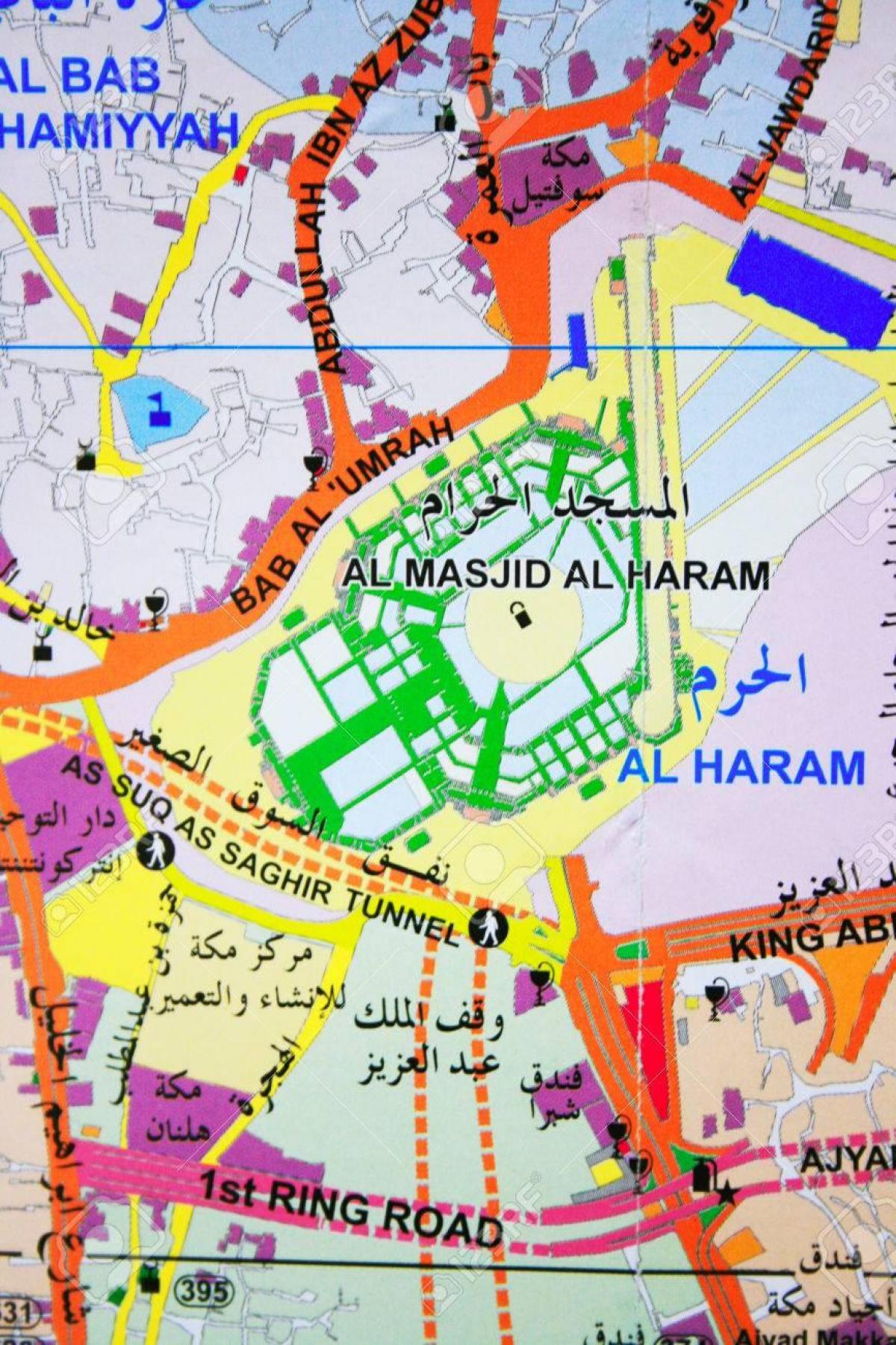 मक्का में हरम का नक्शा