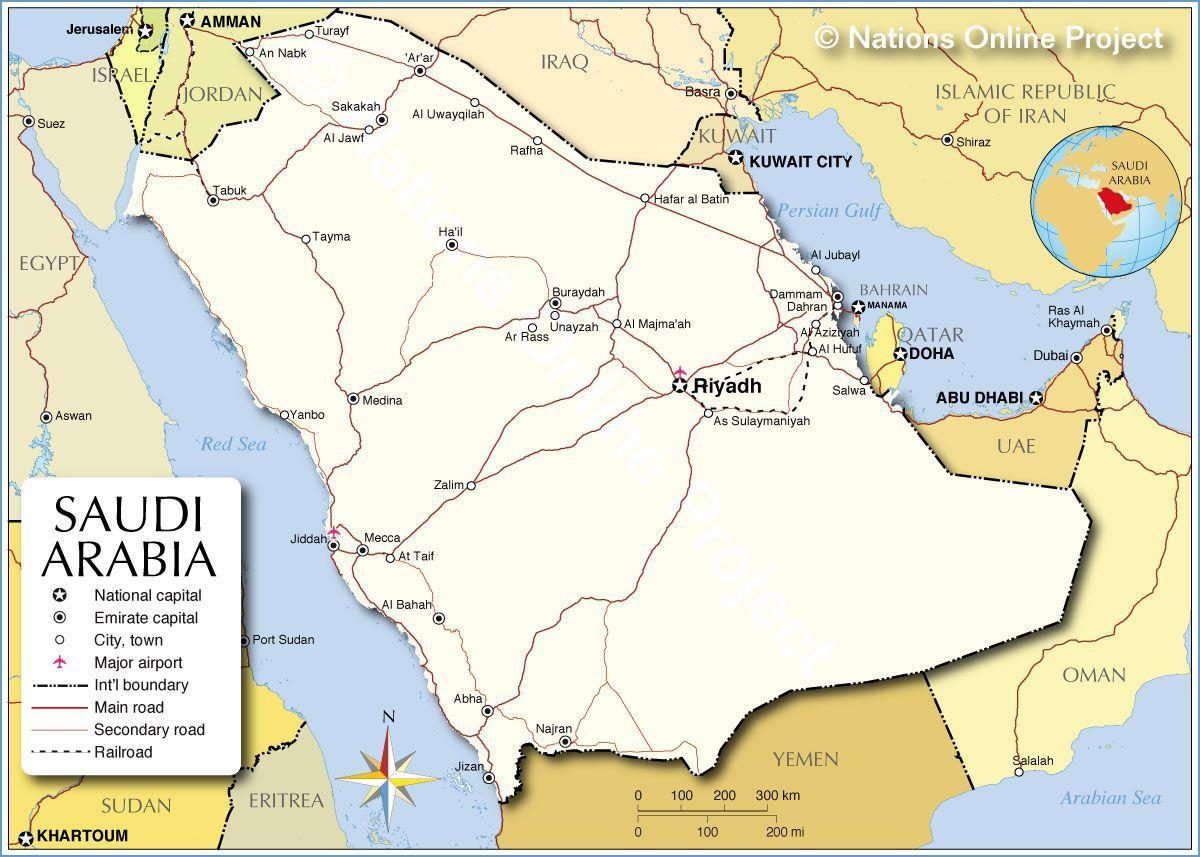 मक्का के मीना, अराफात नक्शा